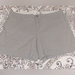 Grey Old Navy Size 14 Chino Shorts